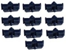  Volvo 240 244 245 DL  Bumper filler molding installation mounting clip set of 10   1372113