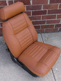 1615H BROWN  122 Amazon 2 door  seat cover upholstery set - brown leather