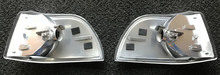 Volvo S70, V70, C70, Parking lamp corner light front  turn signal assembly set clear  right and left sides. CVV 242R CVV 242L