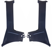 1364027 1360426  VOLVO 240 wagon interior back door post C pillar cover panel blue pair set 