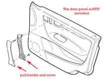 Door Pull Handle Interior  39986958 OAK  ARENA color for Volvo V70 XC70 S60 passengers side RIGHT  front  with cover