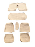 Volvo 240  SEDAN vinyl seat cover set upholstery 4 Line Beige Color Code 51487,1450  	1388849, 1388554S