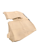 Volvo 240 sedan complete vinyl seat cover  upholstery set .4 Line Beige with  perforated center sections . Color Code 51487,1450  	1388849, 1388554S