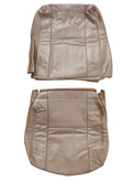 Volvo 240 Complete beige Leather seat cover upholstery set. 4 stitced lines  Color Code 51487,1450  	1388849, 1388554S