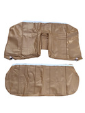 Volvo 240 Complete beige Leather seat cover upholstery set. 4 stitced lines  Color Code 51487,1450  	1388849, 1388554S