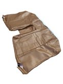 Volvo 240 Complete beige Leather seat cover upholstery set. 4 stitced lines  Color Code 51487,1450  	1388849, 1388554S