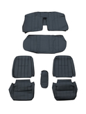 Volvo 240 244 Sedan  DL GL  Complete interior  seat cover upholstery set 4 line black vinyl Interior Color Code 5146, 1410