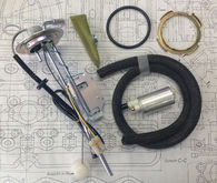 1367253 kit, Volvo 240, 260, Fuel level gauge sending unit fuel sender sensor in tank pump mounting  complete kit