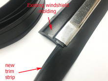 Volvo 240 245  windshield  molding  outer trim strip seal WTS0240