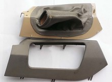 Volvo  xc70 v70xc emergency brake parking brake lever cover dust boot light gray leather synthetic 2001-2005