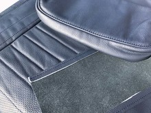 1615H BLUE  122 Amazon 2 door  seat cover upholstery set - BLUE  leather