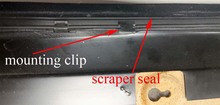 Door Molding  Scraper Seal Kit for Glass Interior Panel Upper Volvo 240 245  DGSKI240