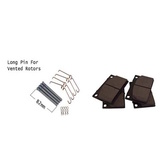 Brake Pads front with mounting hardware Front fits VOLVO car model 240 1228810 272691-L, 271739