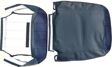BLUE Front Seat Volvo 240 245 CLOTH Fabric Original Material Pattern 4 Line BLUE Color Code 4130 4134 1230 1388838 1388843